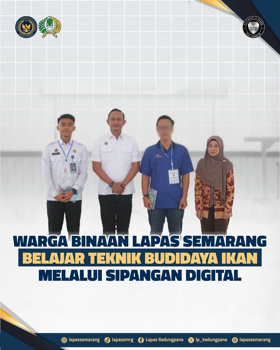 Warga Binaan Lapas Semarang Belajar Teknik Budidaya Ikan Melalui Sipangan Digital